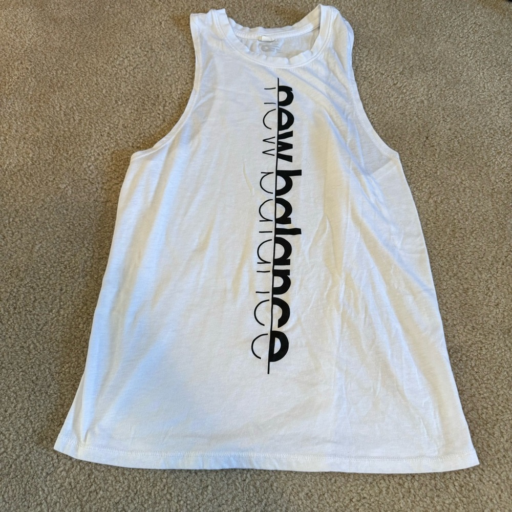 New Balance White Tank Top